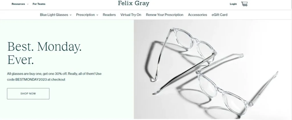 Online optical store-Felix gray-Shopclearly